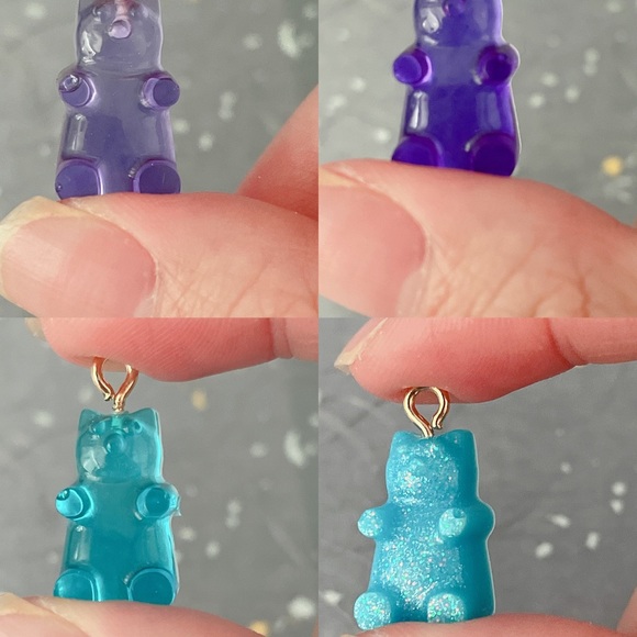 🥂2/$15 Handmade Resin Gummy Bear Charms (8 per pack) - Picture 5 of 7